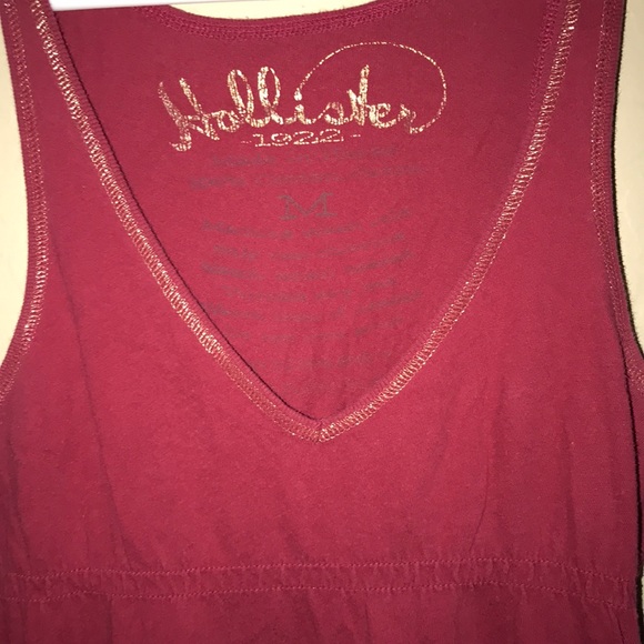 Red Hollister tank top - Picture 2 of 4